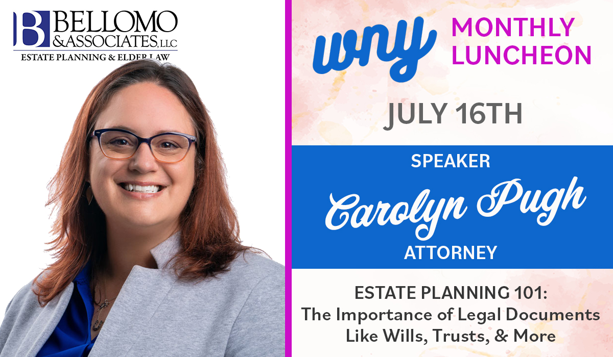 Women's Network of York July 2024 Speaker is Carolyn Pugh Attorney at Bellomo & Associates, LLC