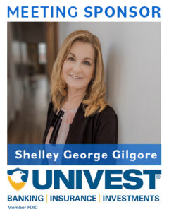 October 2024 Meeting Sponsor Shelley George Gilgore of Univest Bank and Trust