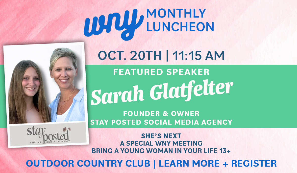 October 2026 Women's Network of York Meeting She's Next featuring Sarah Glatfelter